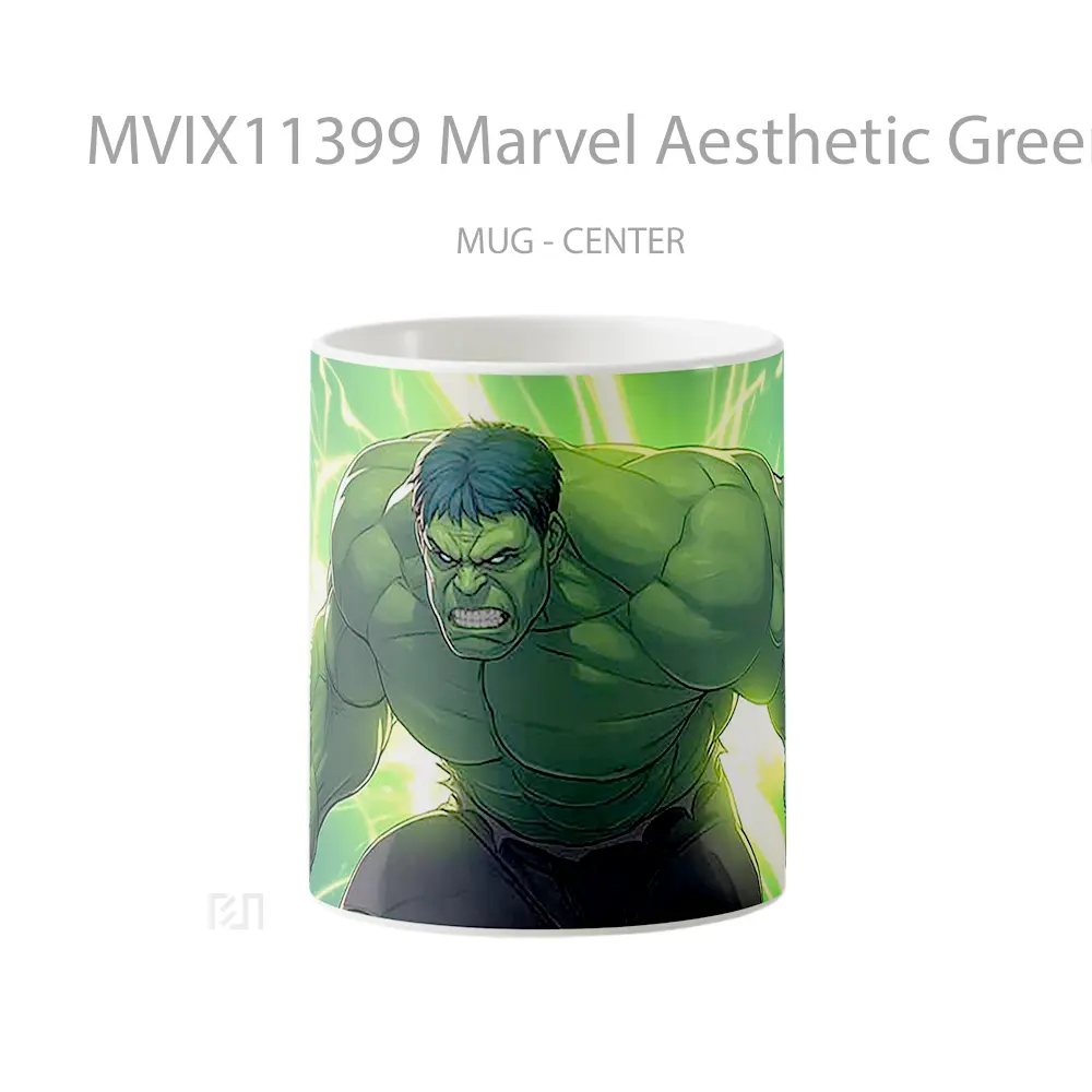 Mug Keramik Premium SNI - Mug Marvel Aesthetic Green Hulk Hadiah Spesial Fans Superhero