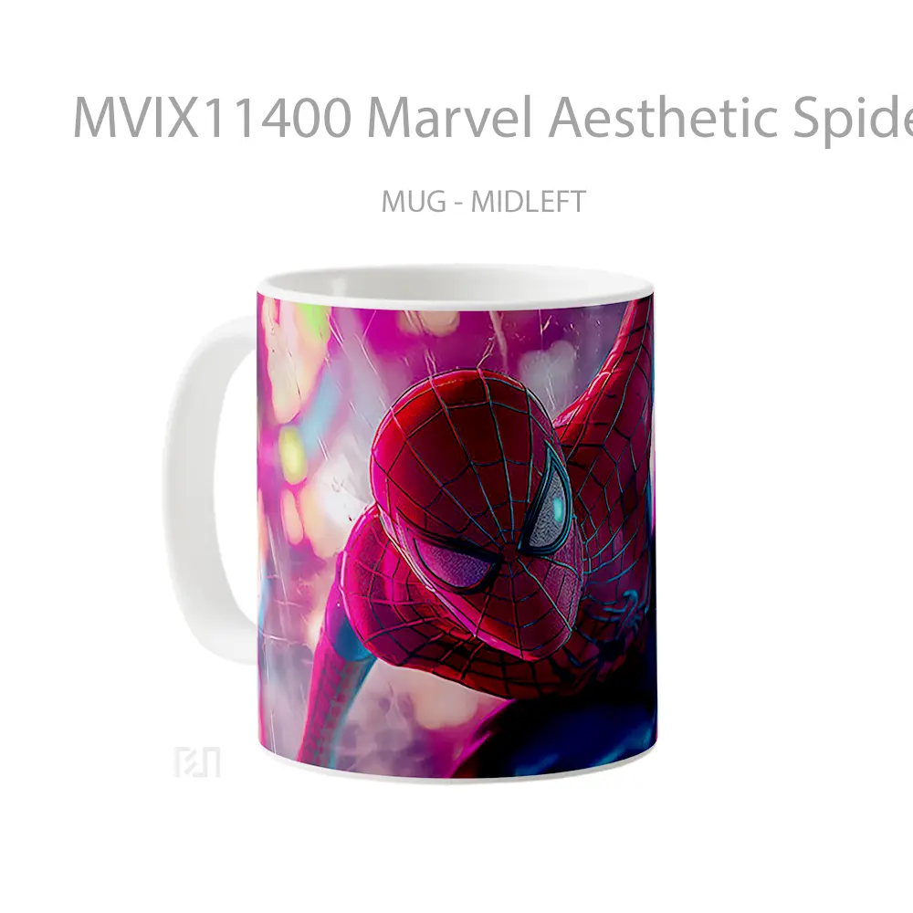 Mug Marvel Aesthetic Spider Man Merchandise Karakter Ikonik - All-side / Desain