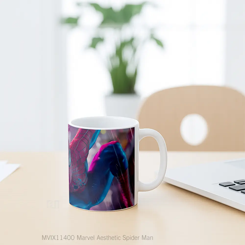 Mug Marvel Aesthetic Spider Man Merchandise Karakter Ikonik - All-side / Desain