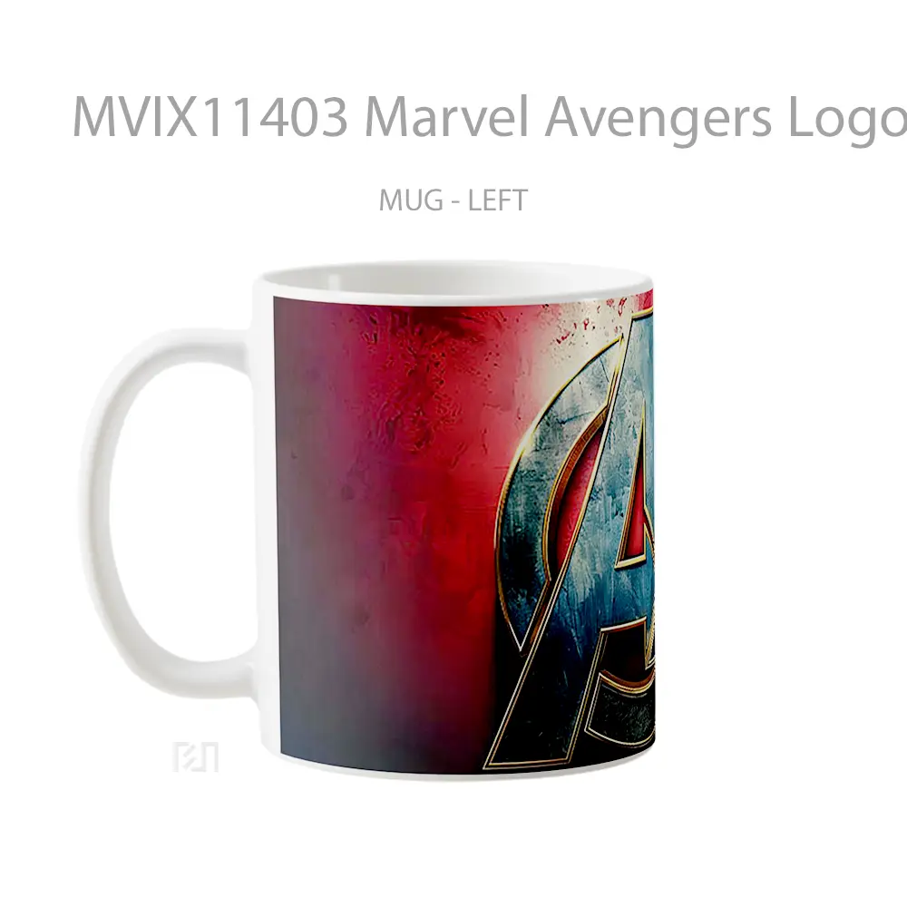 Mug Marvel Avengers Logo Red Hadiah Spesial Fans Superhero - All-side / Desain