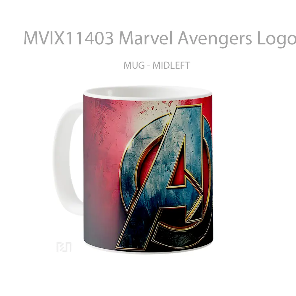 Mug Marvel Avengers Logo Red Hadiah Spesial Fans Superhero - All-side / Desain