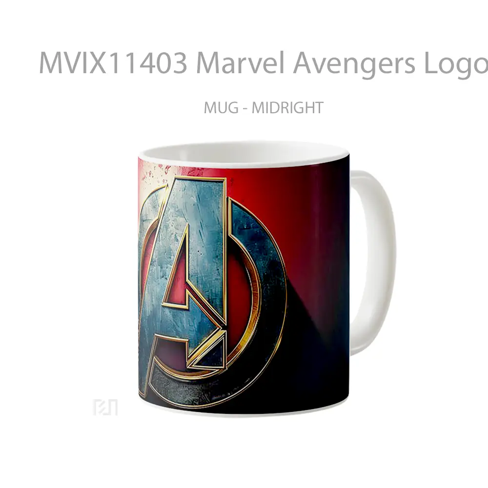 Mug Marvel Avengers Logo Red Hadiah Spesial Fans Superhero - All-side / Desain