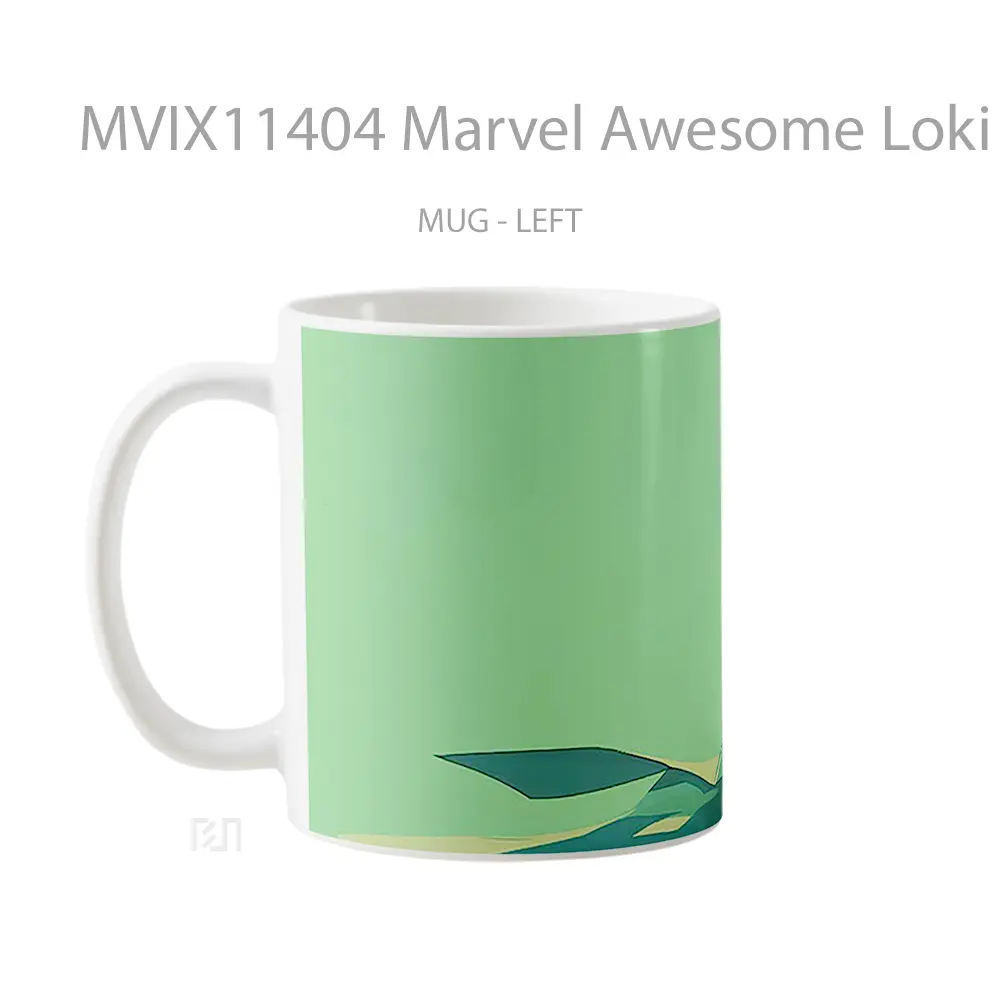 Mug Marvel Awesome Loki Green Hadiah Spesial Fans Superhero - All-side / Desain