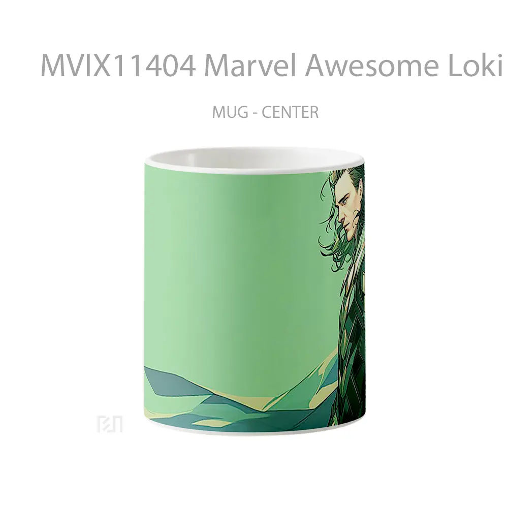 Mug Marvel Awesome Loki Green Hadiah Spesial Fans Superhero