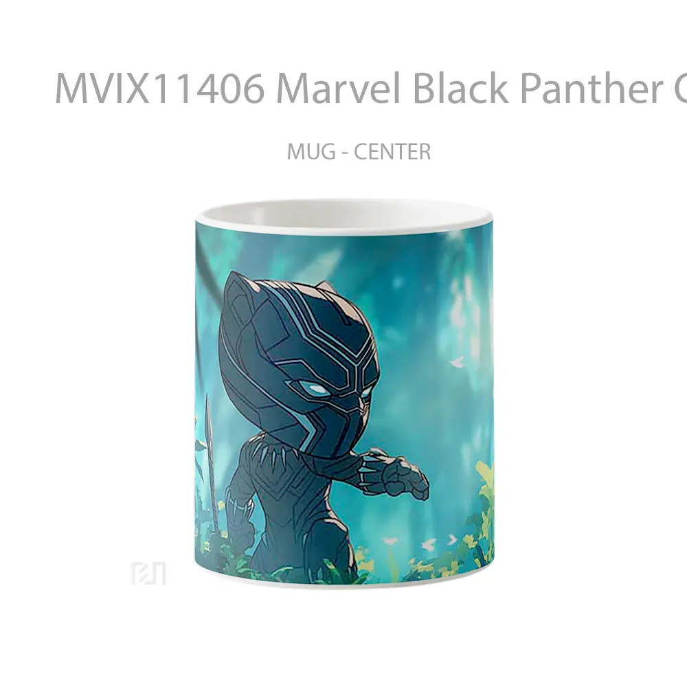 Mug Marvel Black Panther Cute Hadiah Spesial Fans Superhero