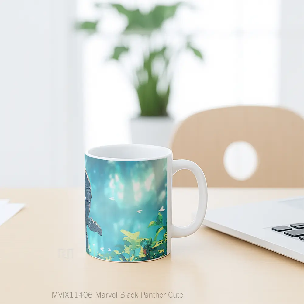 Mug Marvel Black Panther Cute Hadiah Spesial Fans Superhero - All-side / Desain