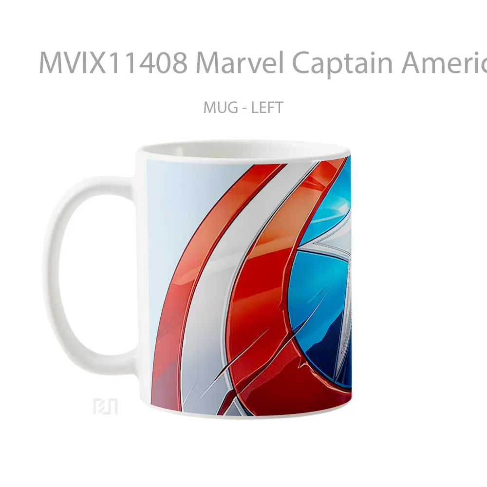 Mug Marvel Captain America Shield Merchandise Karakter Ikonik - All-side / Desain