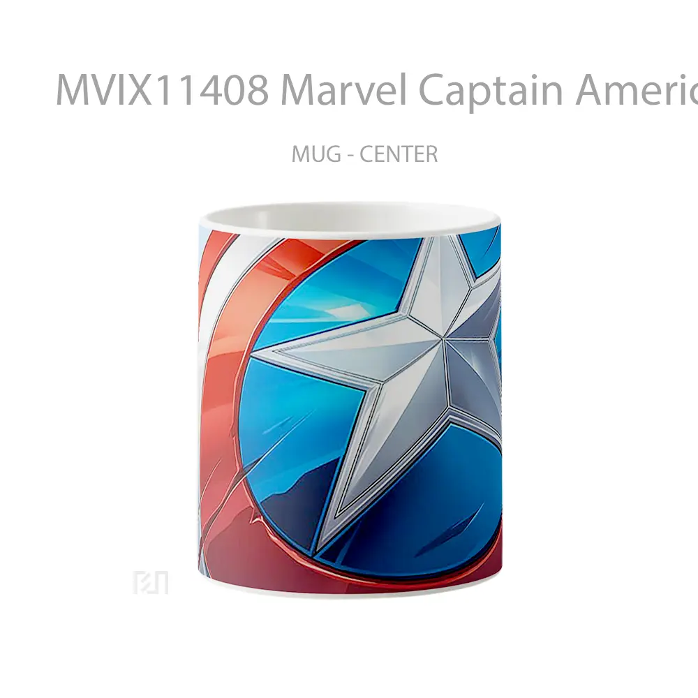 Mug Marvel Captain America Shield Merchandise Karakter Ikonik
