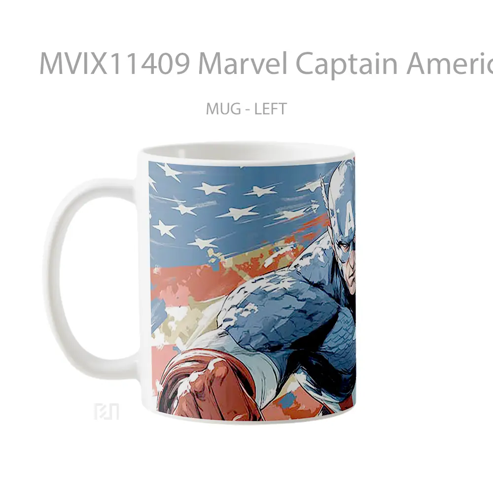 Mug Marvel Captain America The First Avenger Hadiah Spesial Fans Superhero - All-side / Desain