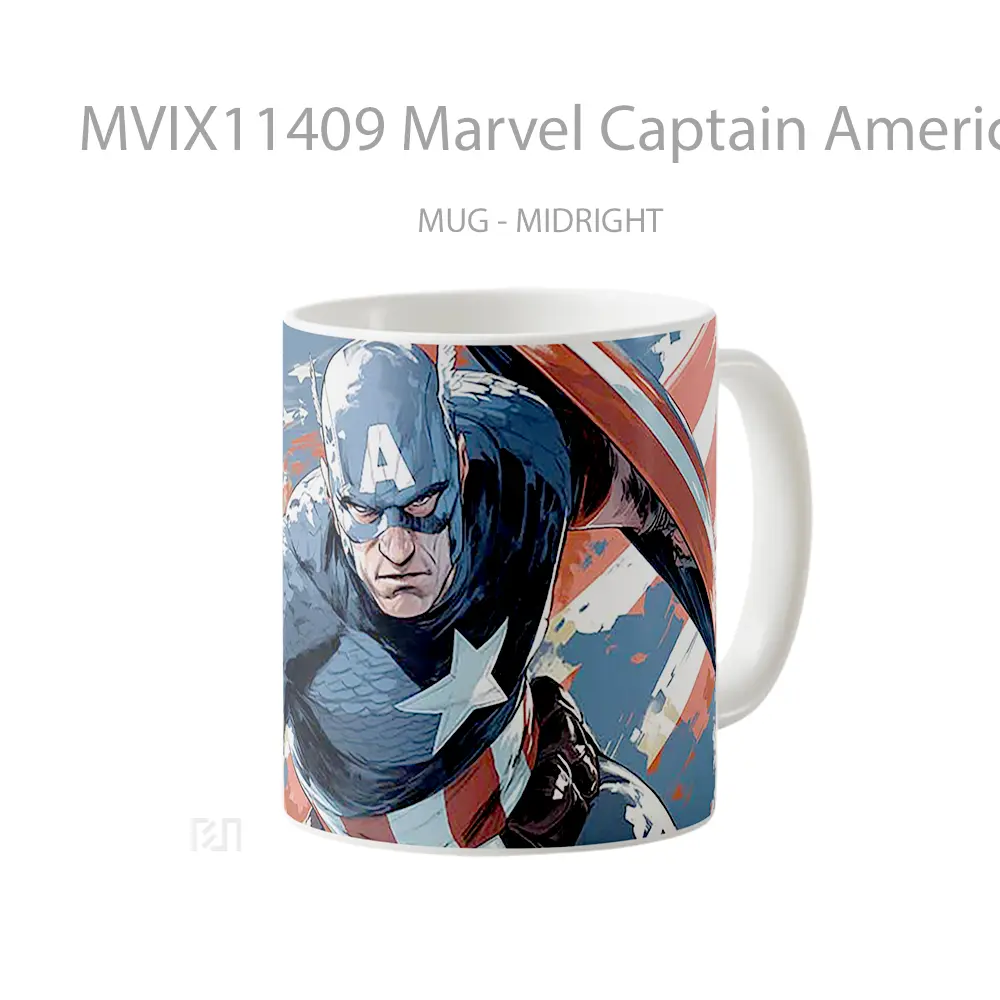 Mug Marvel Captain America The First Avenger Hadiah Spesial Fans Superhero - All-side / Desain