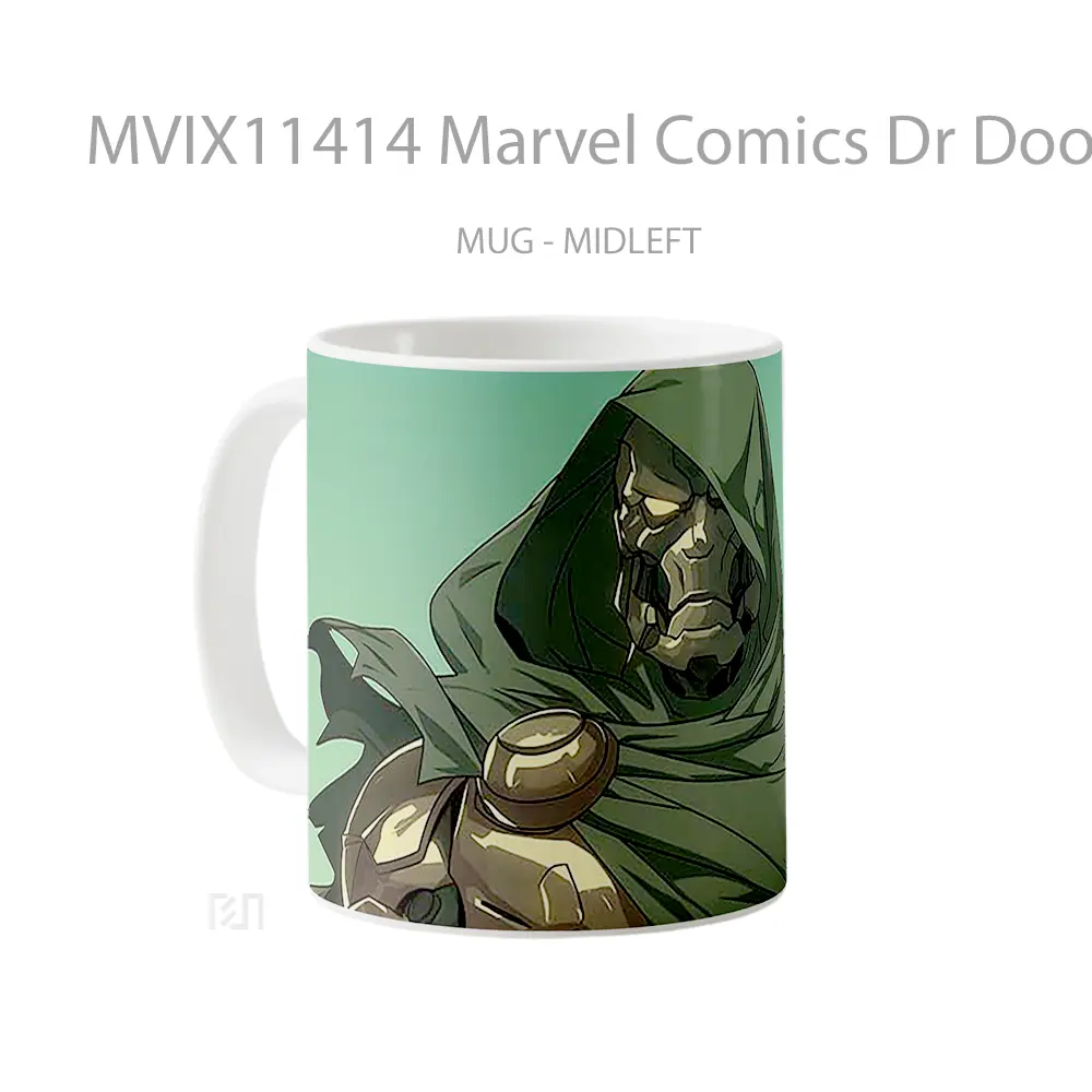 Mug Marvel Comics Dr Doom Regal Villain Merchandise Karakter Ikonik - All-side / Desain