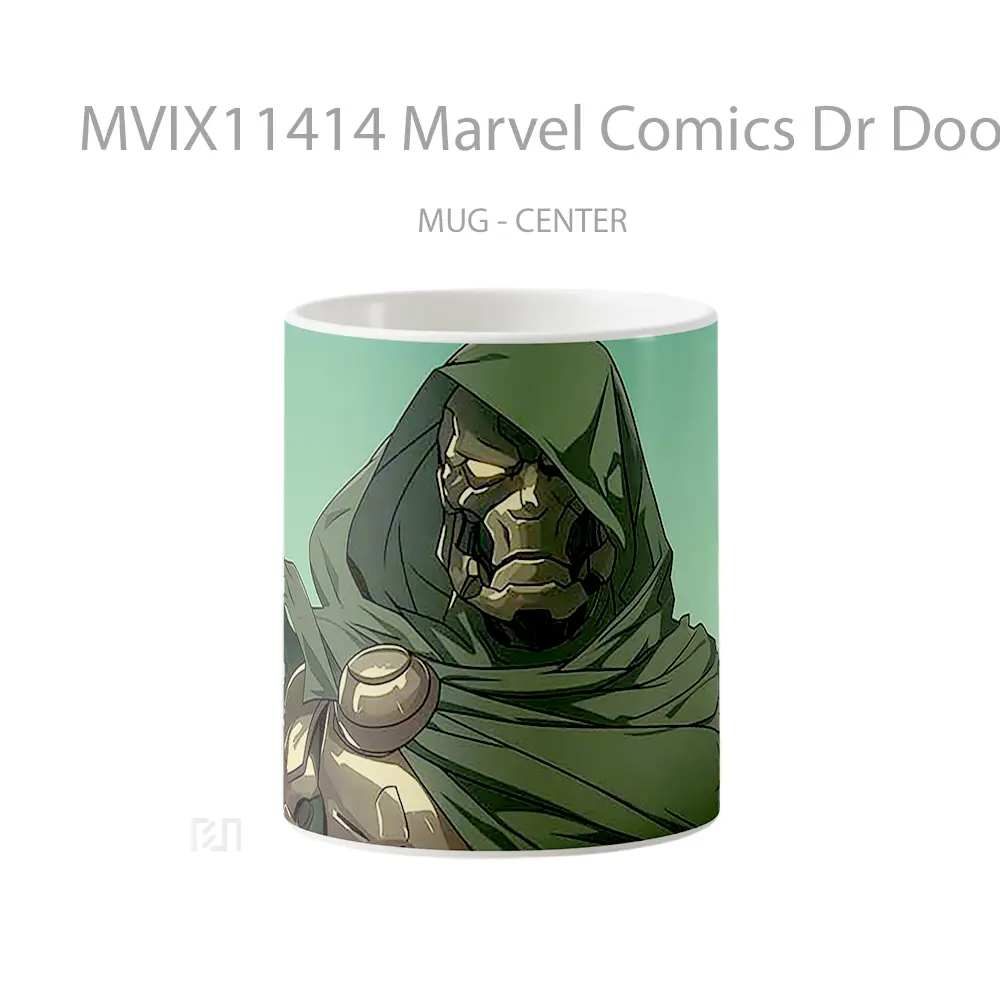 Mug Marvel Comics Dr Doom Regal Villain Merchandise Karakter Ikonik