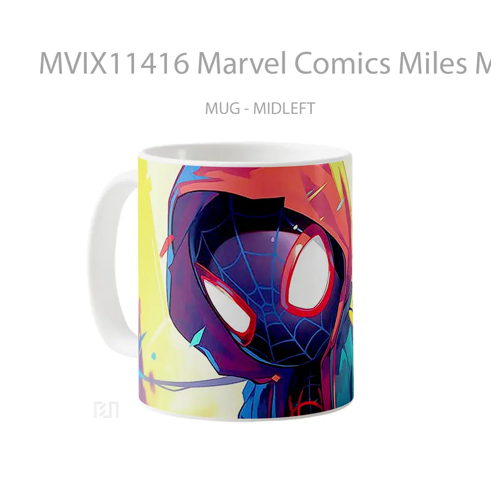 Mug Marvel Comics Miles Morales Clipart Gelas Keramik Koleksi Superhero - All-side / Desain