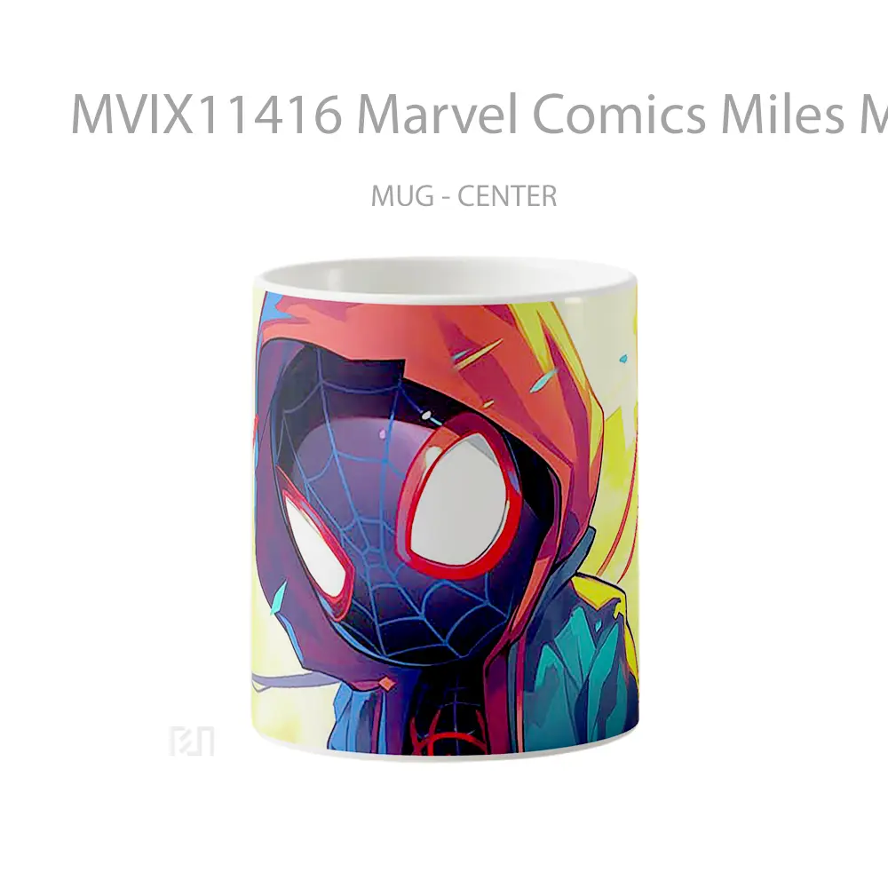 Mug Marvel Comics Miles Morales Clipart Gelas Keramik Koleksi Superhero