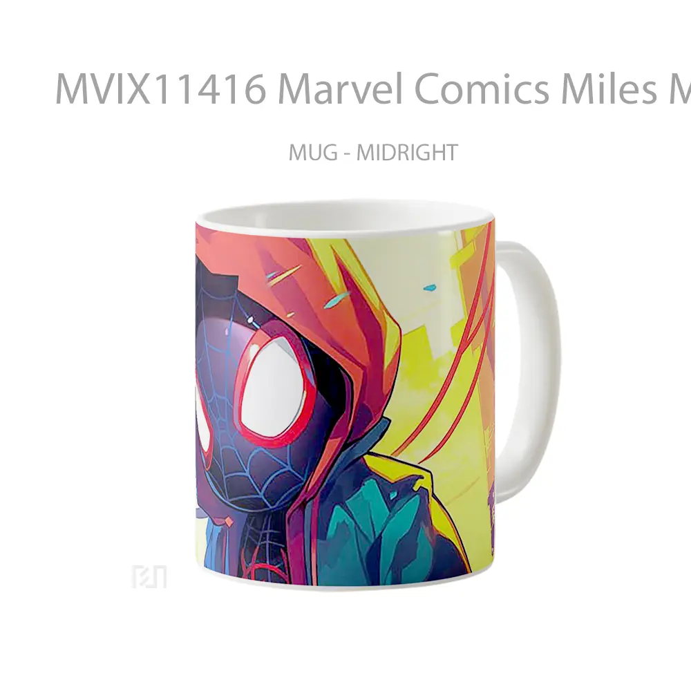 Mug Marvel Comics Miles Morales Clipart Gelas Keramik Koleksi Superhero - All-side / Desain