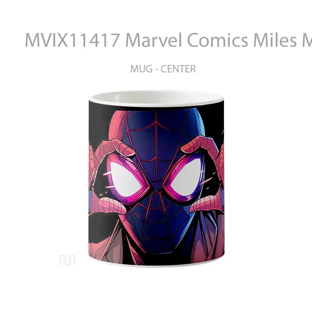 Mug Marvel Comics Miles Morales Glowing Eyes Merchandise Karakter Ikonik