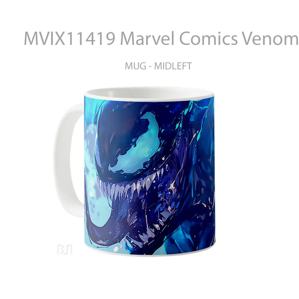 Mug Marvel Comics Venom Artwork Gelas Keramik Koleksi Superhero - All-side / Desain