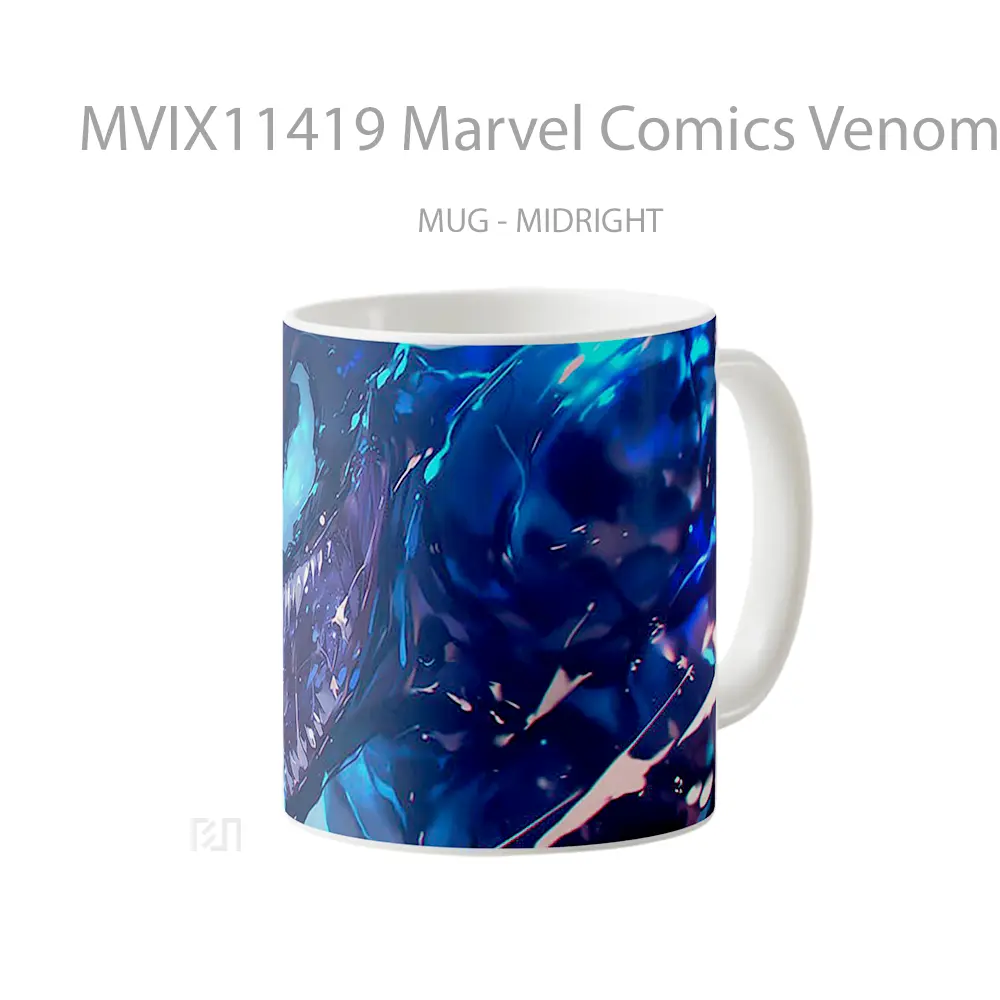 Mug Marvel Comics Venom Artwork Gelas Keramik Koleksi Superhero - All-side / Desain