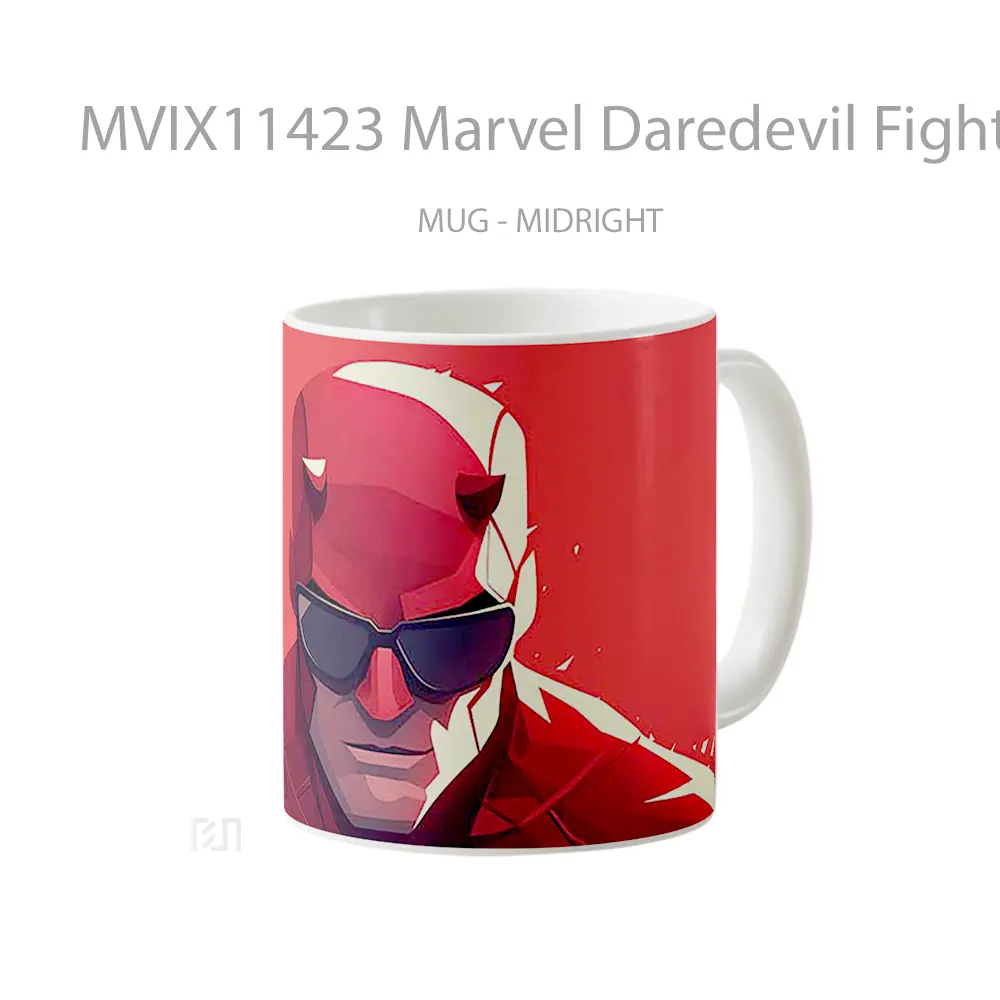 Mug Marvel Daredevil Fighting Stance Gelas Keramik Koleksi Superhero - All-side / Desain