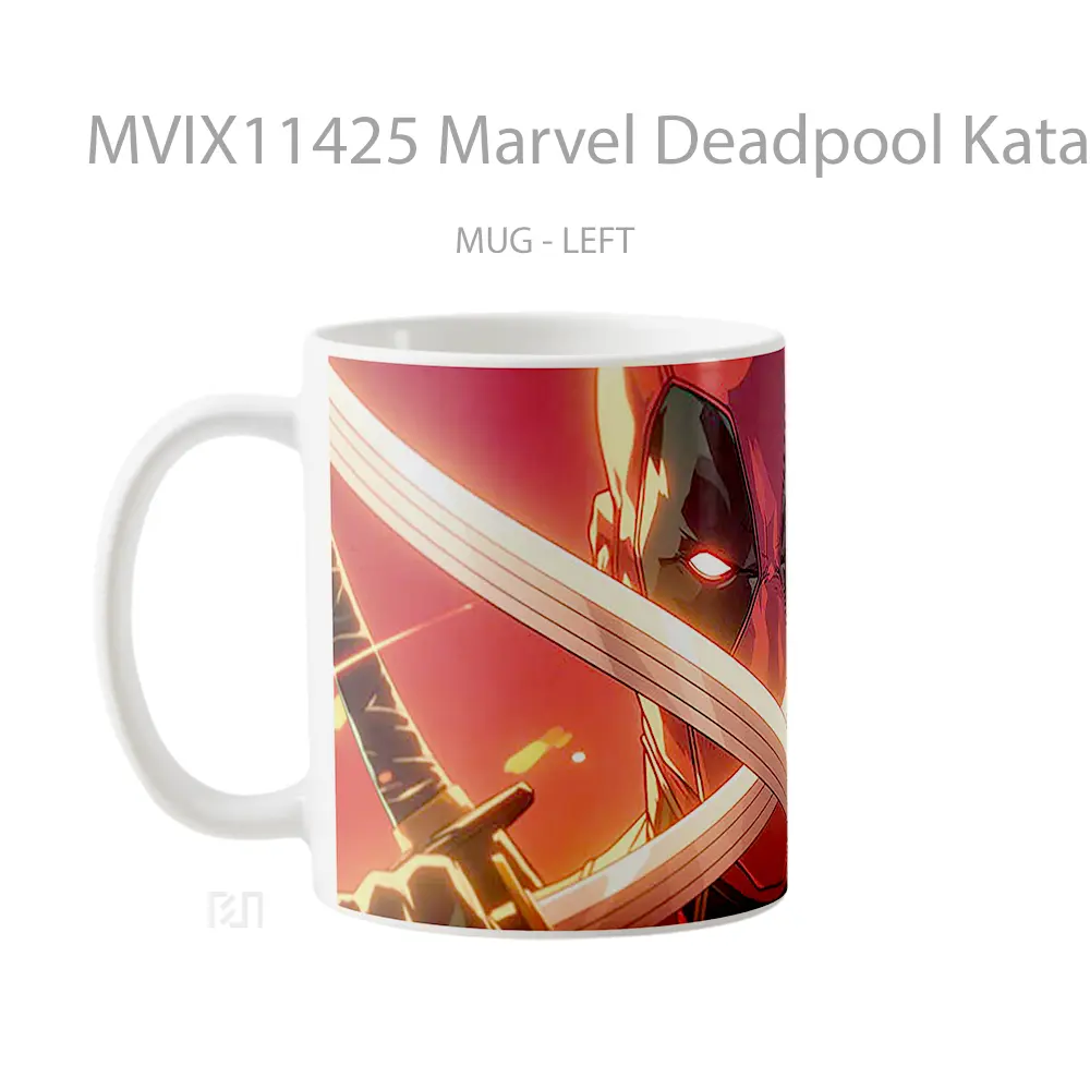 Mug Marvel Deadpool Katanas Koleksi Mug Film dan Komik - All-side / Desain