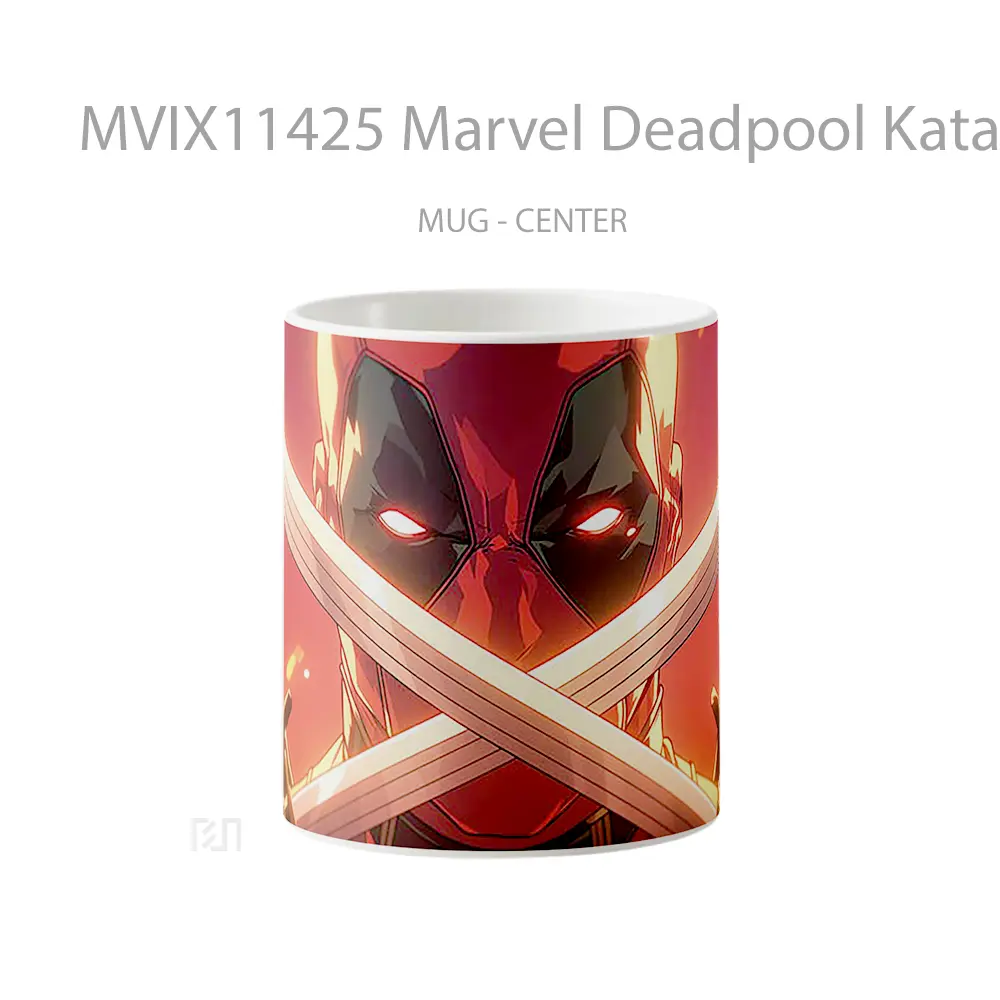 Mug Marvel Deadpool Katanas Koleksi Mug Film dan Komik