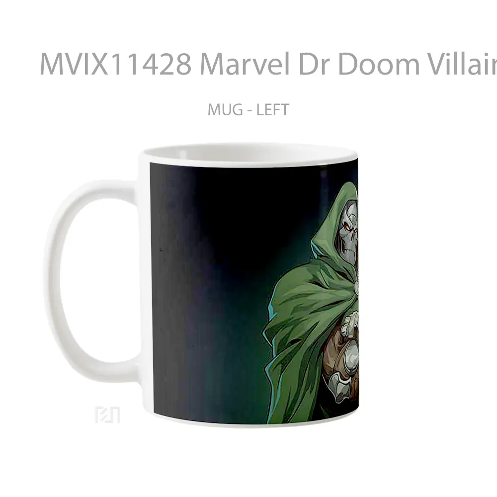 Mug Marvel Dr Doom Villainous Pose Gelas Keramik Koleksi Superhero - All-side / Desain