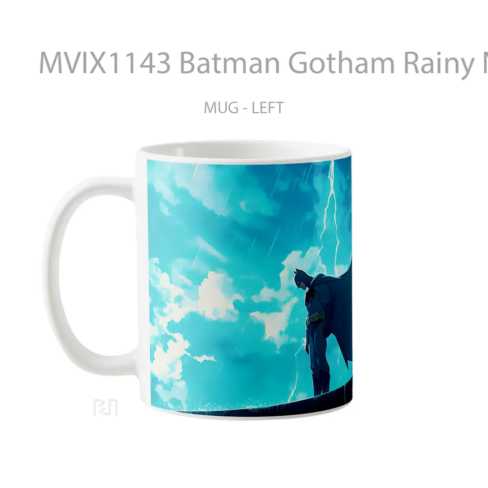 Mug Batman Gotham Rainy Night Merchandise Karakter Ikonik - All-side / Desain