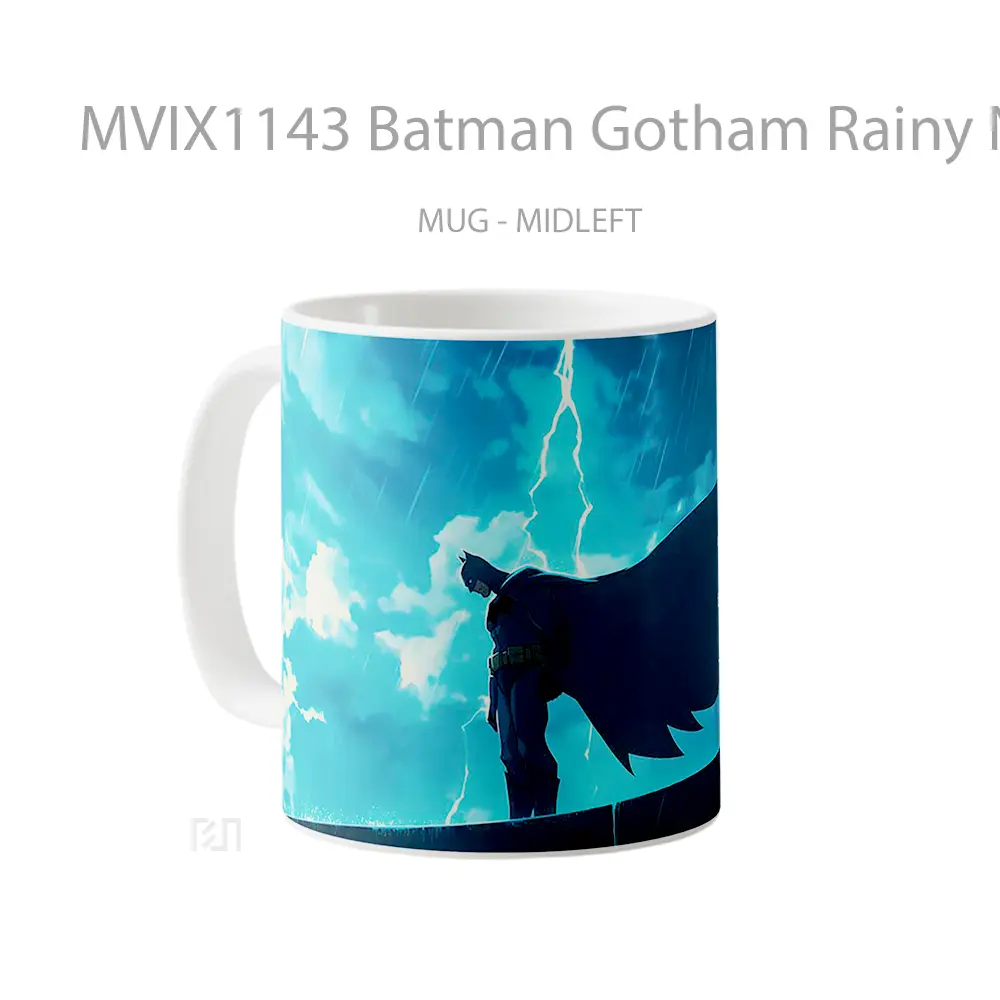 Mug Batman Gotham Rainy Night Merchandise Karakter Ikonik - All-side / Desain