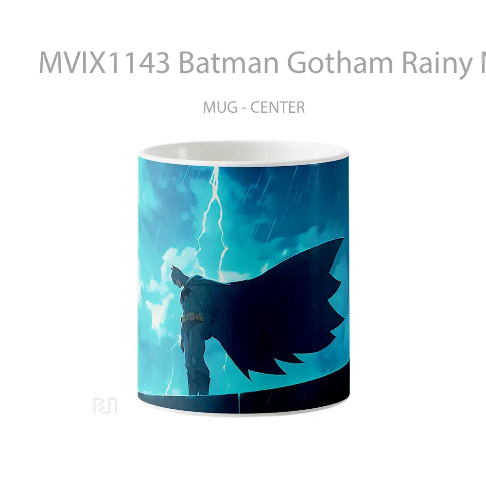 Mug Batman Gotham Rainy Night Merchandise Karakter Ikonik