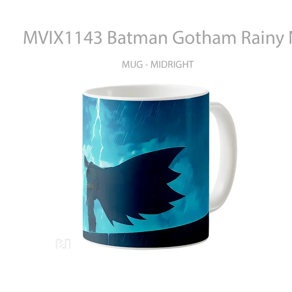 Mug Batman Gotham Rainy Night Merchandise Karakter Ikonik - All-side / Desain