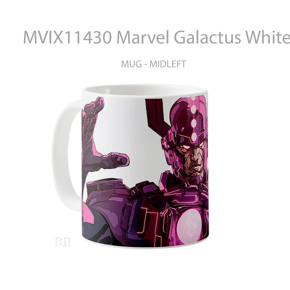 Mug Marvel Galactus White Gelas Keramik Koleksi Superhero - All-side / Desain