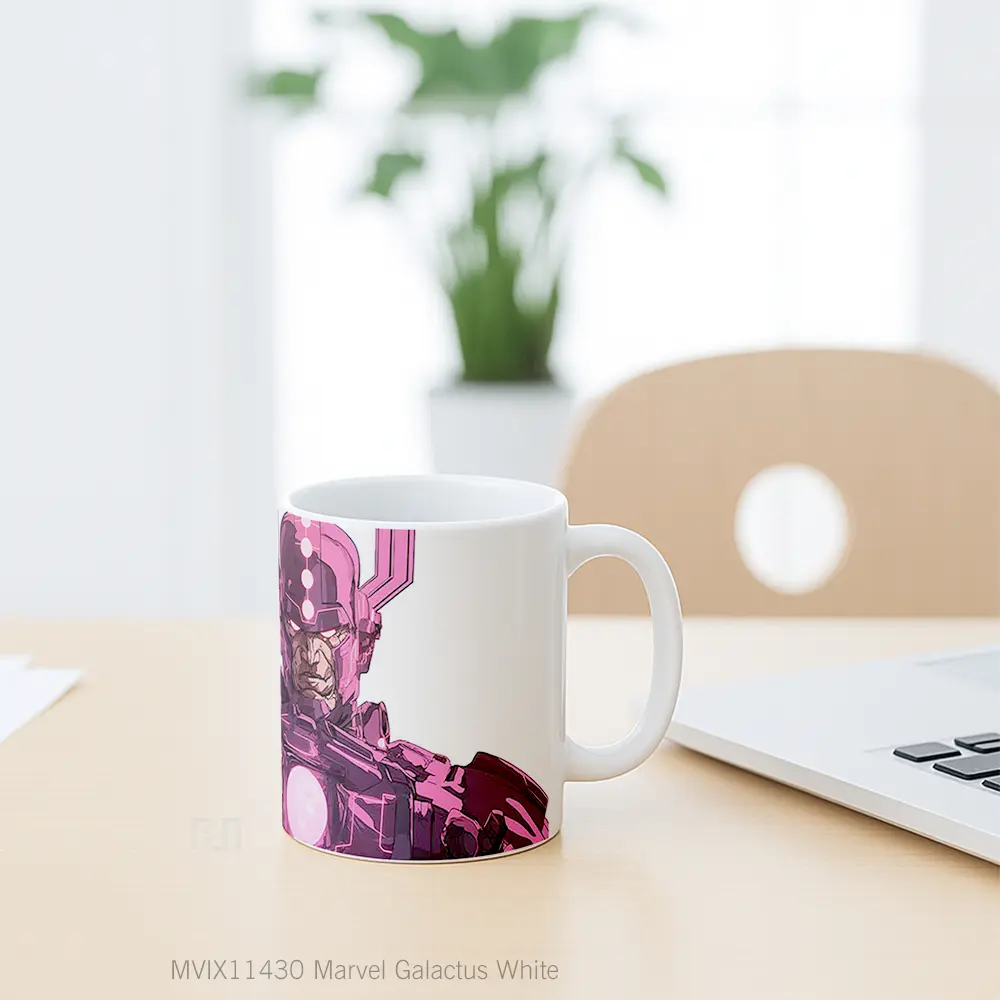 Mug Marvel Galactus White Gelas Keramik Koleksi Superhero - All-side / Desain