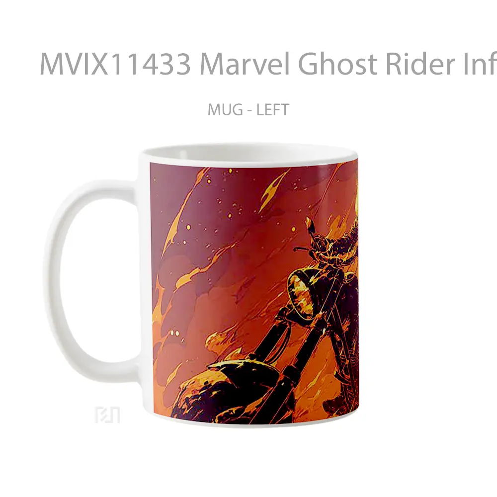 Mug Marvel Ghost Rider Infernal Ride Koleksi Mug Film dan Komik - All-side / Desain