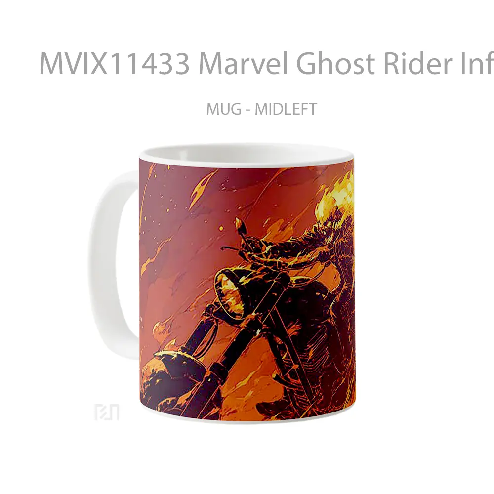 Mug Marvel Ghost Rider Infernal Ride Koleksi Mug Film dan Komik - All-side / Desain