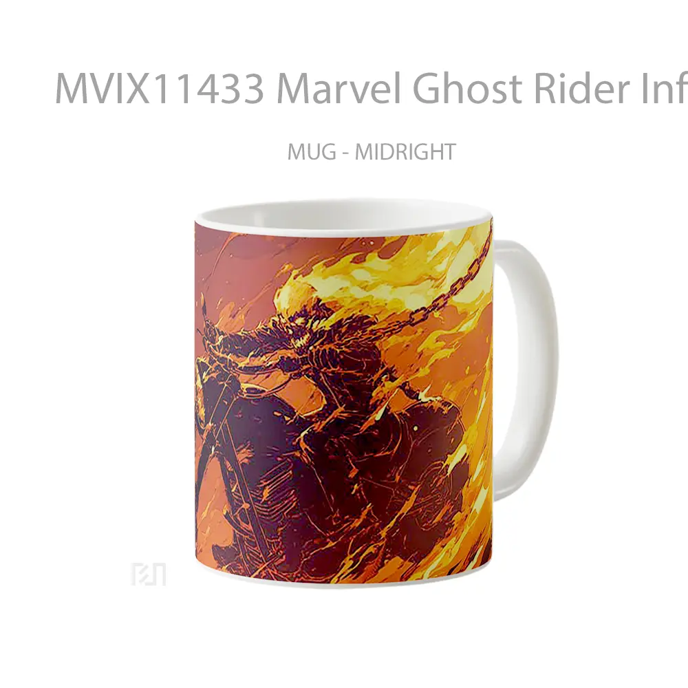 Mug Marvel Ghost Rider Infernal Ride Koleksi Mug Film dan Komik - All-side / Desain