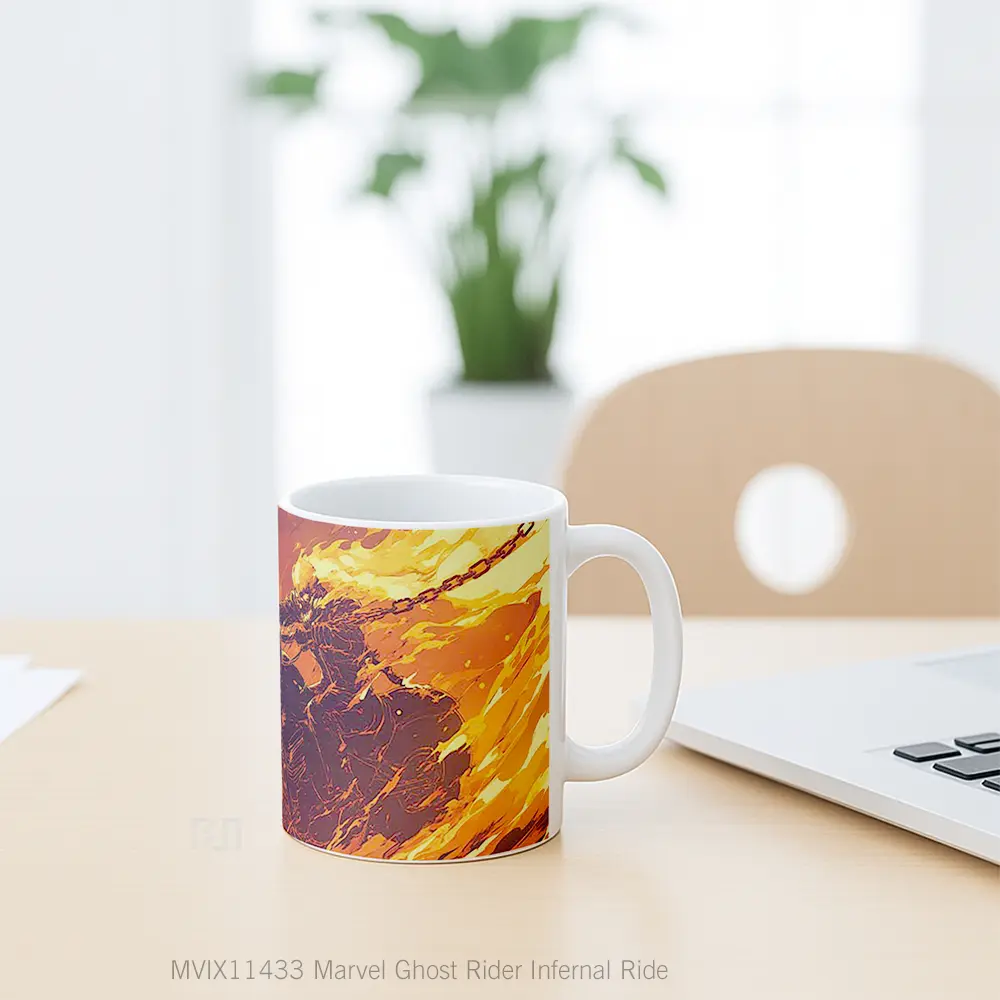 Mug Marvel Ghost Rider Infernal Ride Koleksi Mug Film dan Komik - All-side / Desain