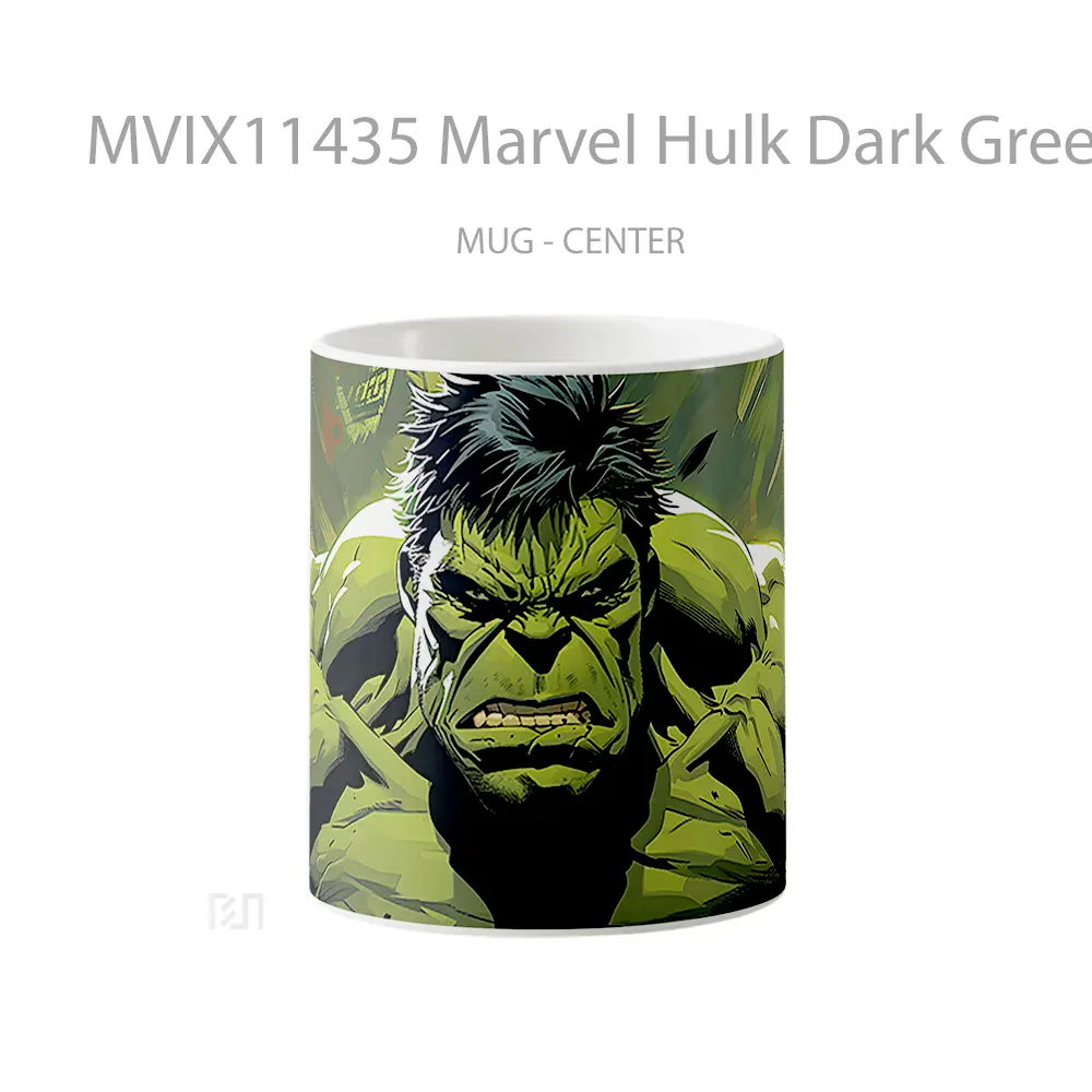 Mug Keramik Premium SNI - Mug Marvel Hulk Dark Green Comics Hadiah Spesial Fans Superhero