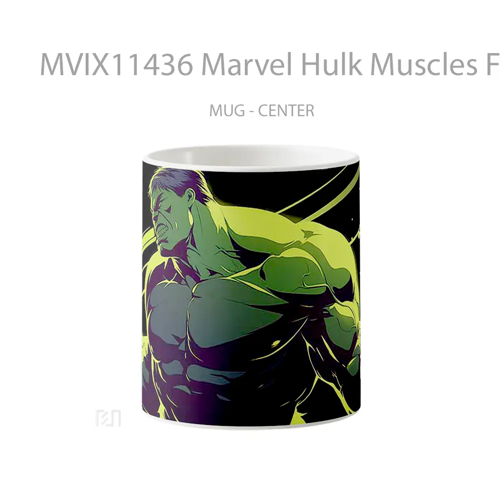 Mug Marvel Hulk Muscles Flexing Koleksi Mug Film dan Komik