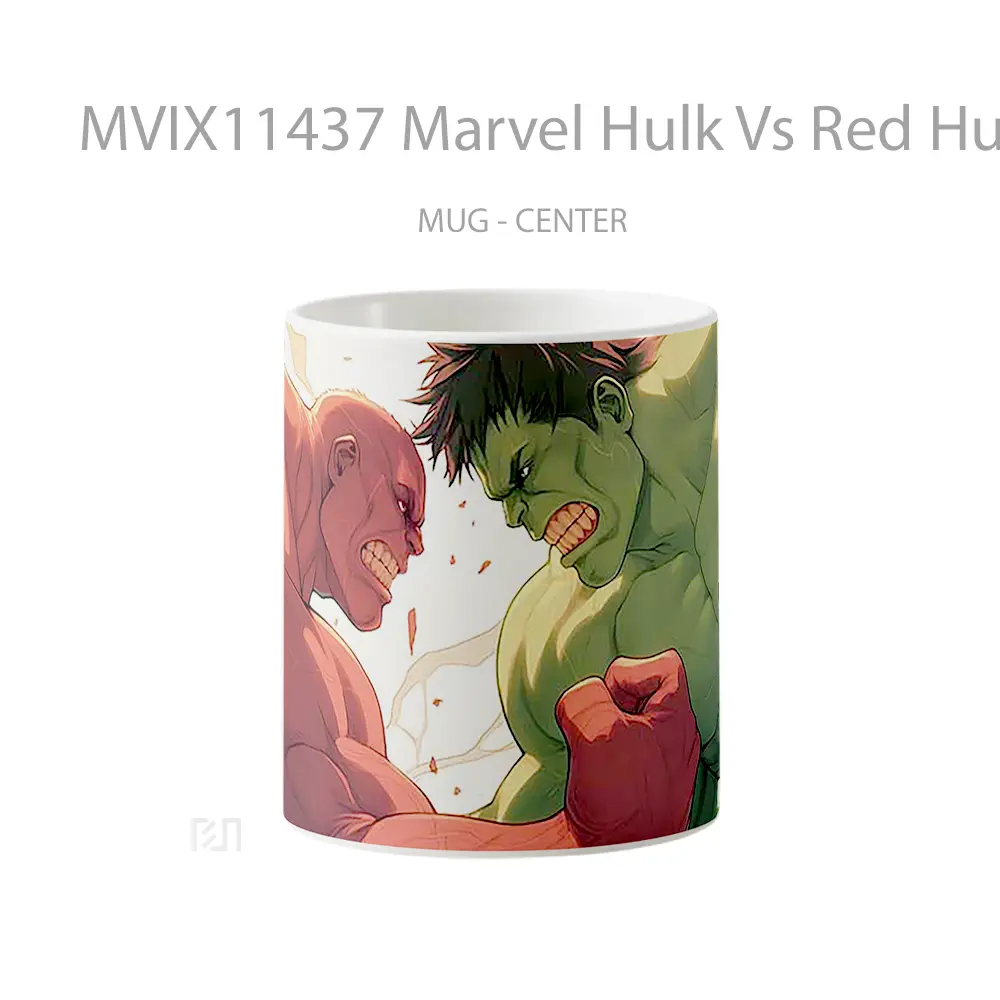 Mug Marvel Hulk Vs Red Hulk Clash Merchandise Karakter Ikonik