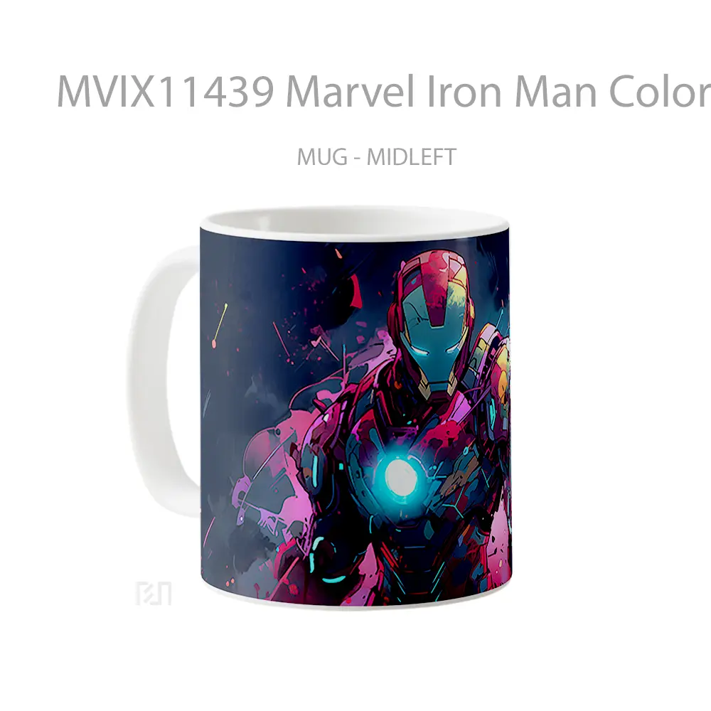 Mug Marvel Iron Man Colorful Merchandise Karakter Ikonik - All-side / Desain
