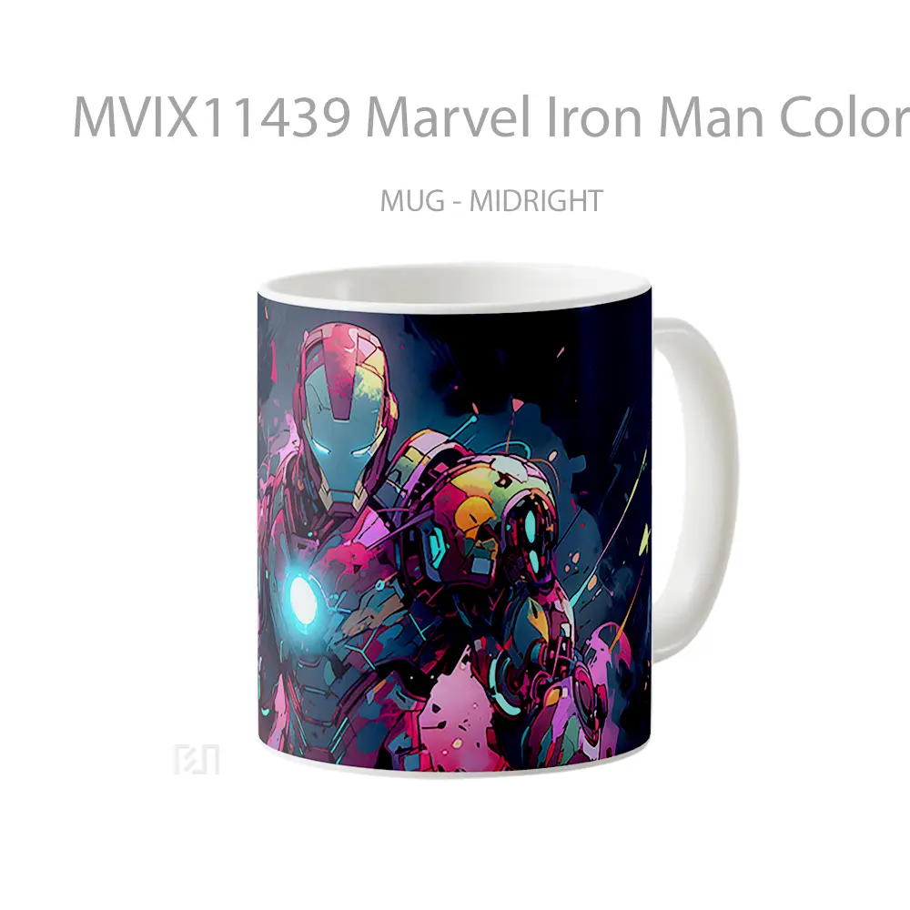 Mug Marvel Iron Man Colorful Merchandise Karakter Ikonik - All-side / Desain