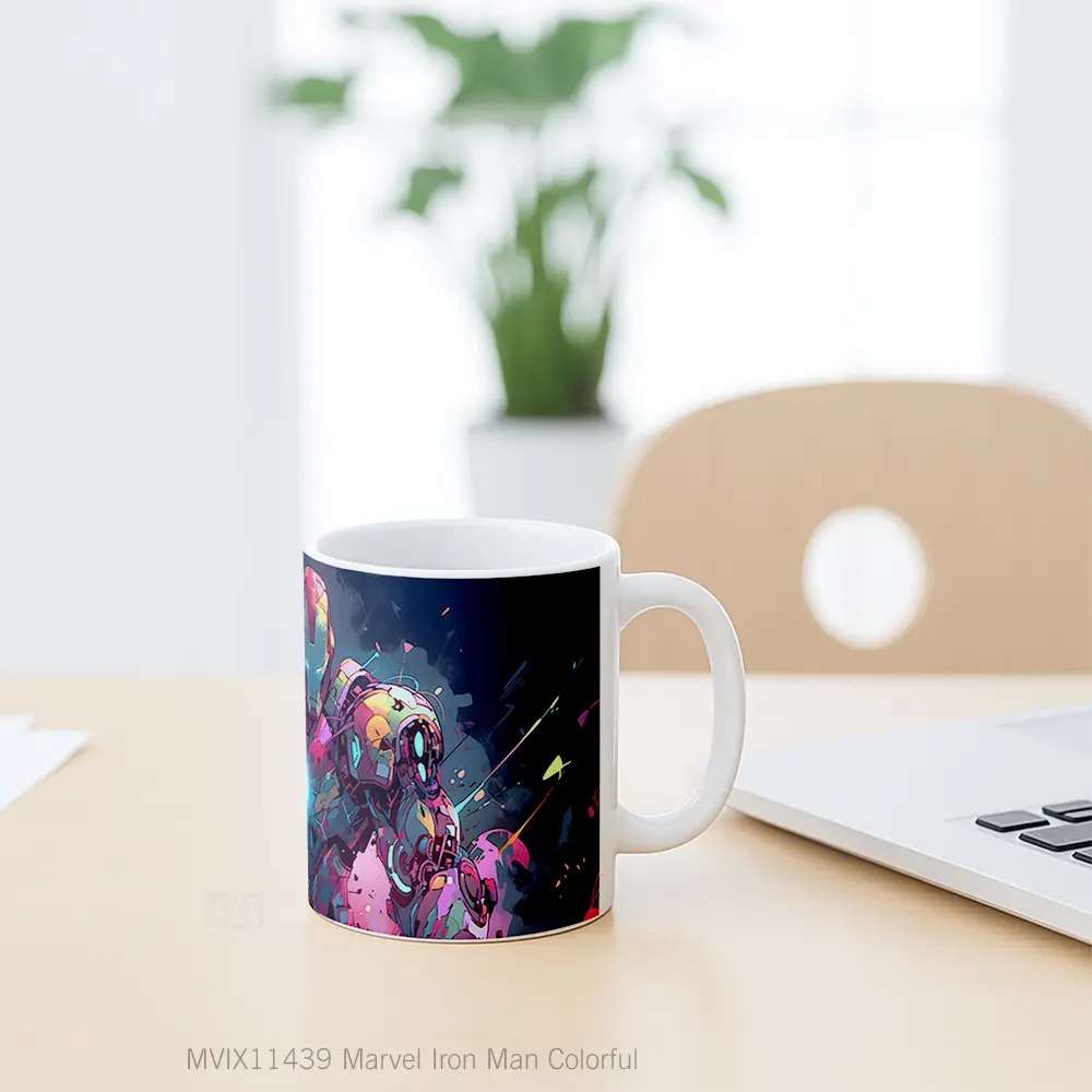 Mug Marvel Iron Man Colorful Merchandise Karakter Ikonik - All-side / Desain