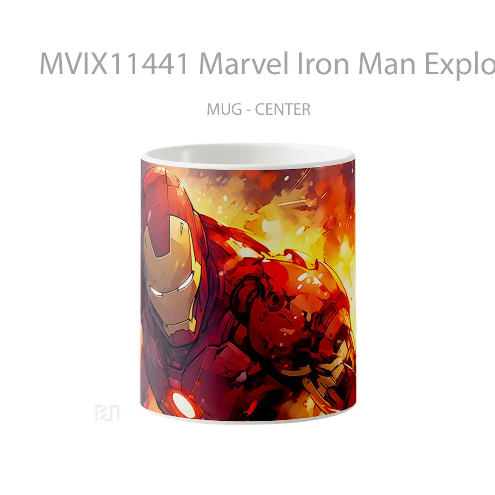 Mug Marvel Iron Man Explosion Hadiah Spesial Fans Superhero