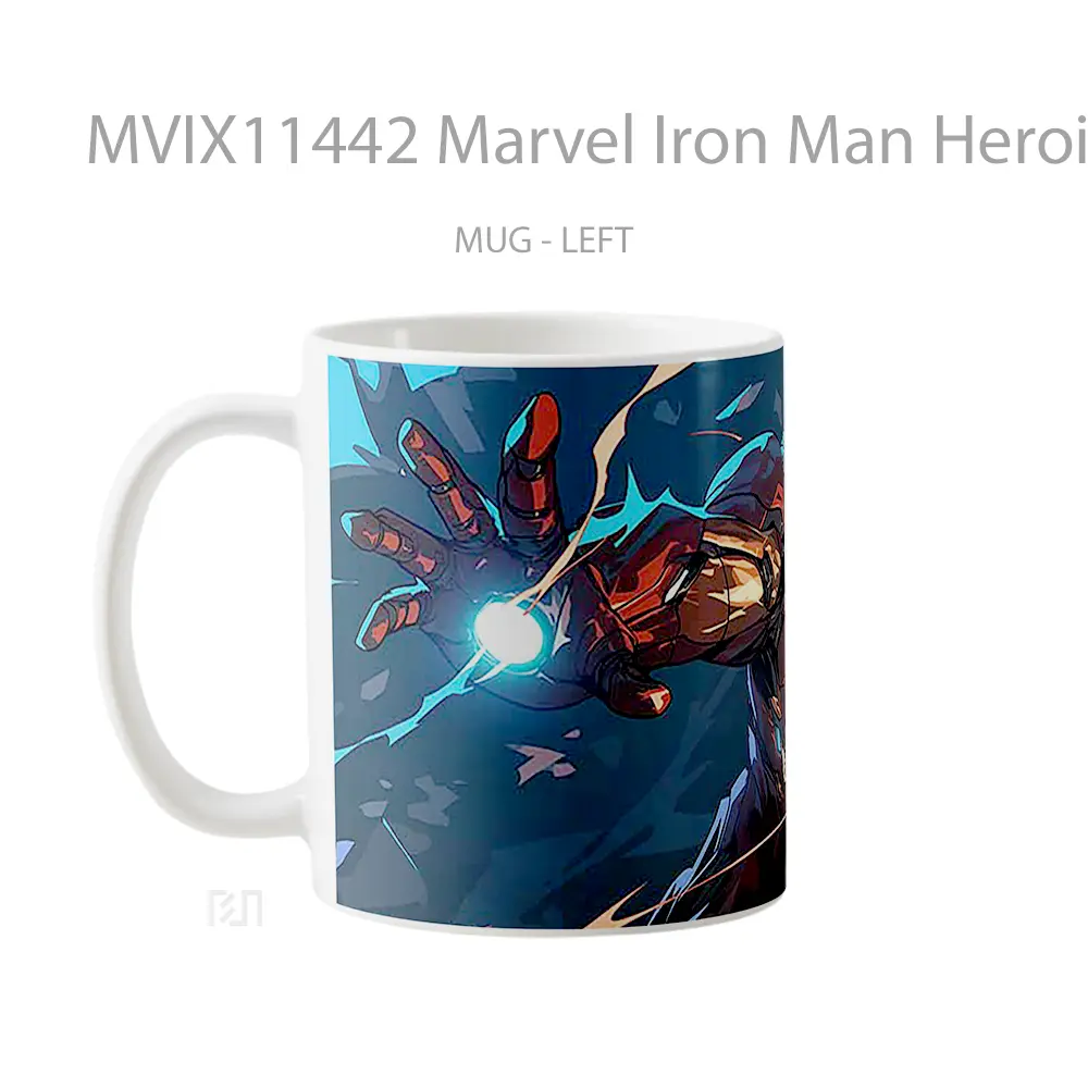 Mug Marvel Iron Man Heroic Glow Mug Anime Populer Koleksi Spesial - All-side / Desain