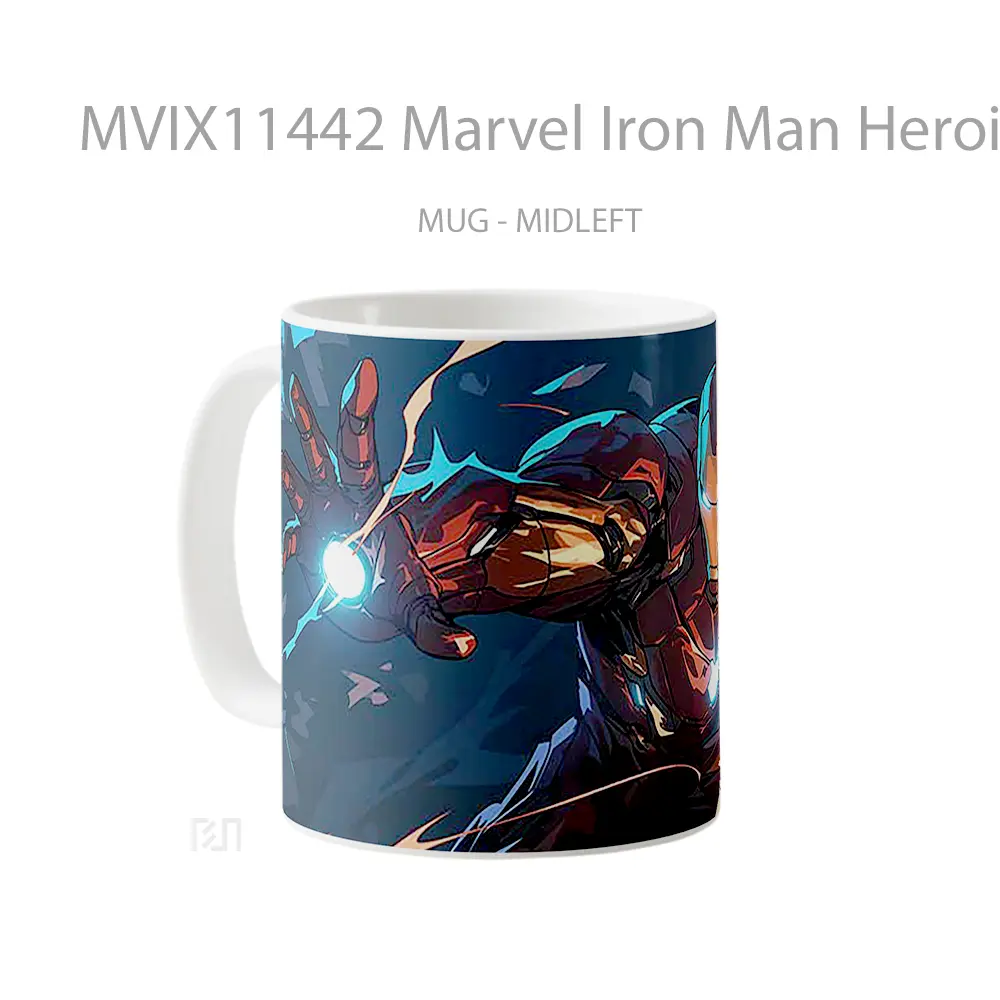 Mug Marvel Iron Man Heroic Glow Mug Anime Populer Koleksi Spesial - All-side / Desain