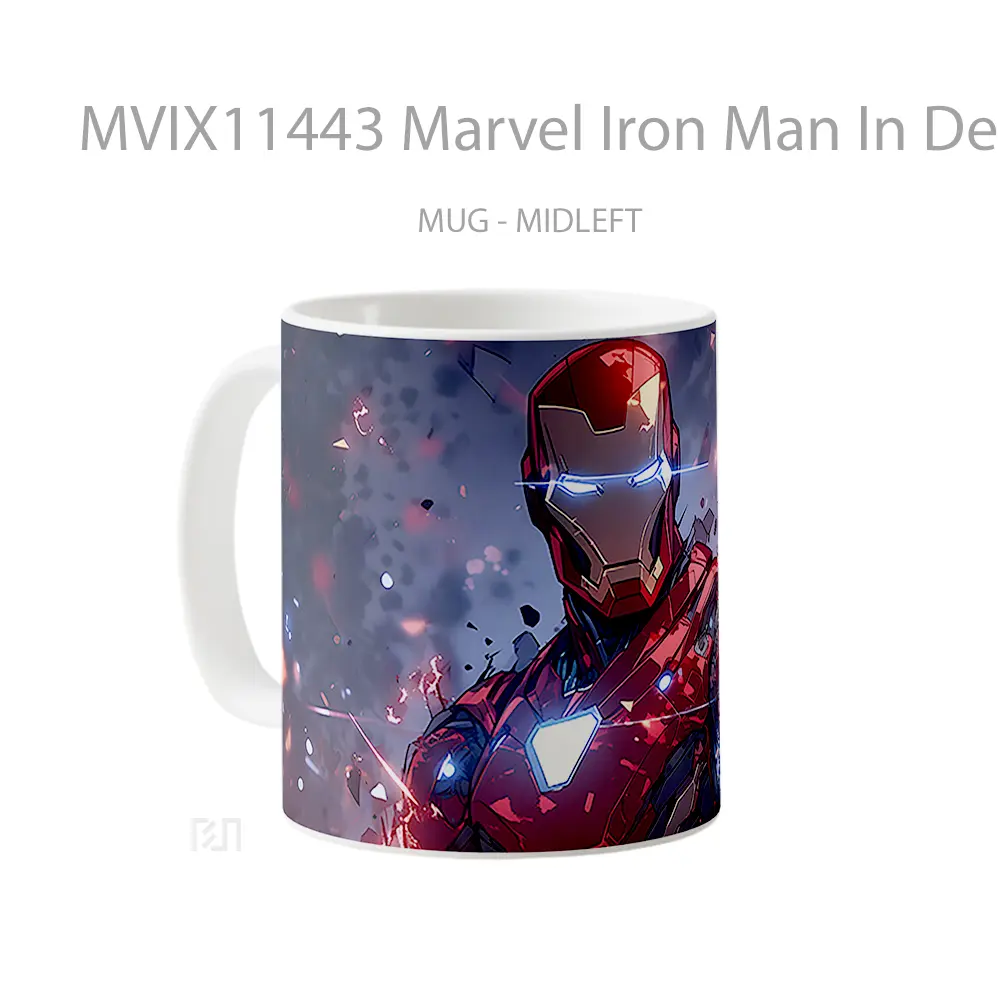 Mug Marvel Iron Man In Destroyed Suit Koleksi Mug Film dan Komik - All-side / Desain