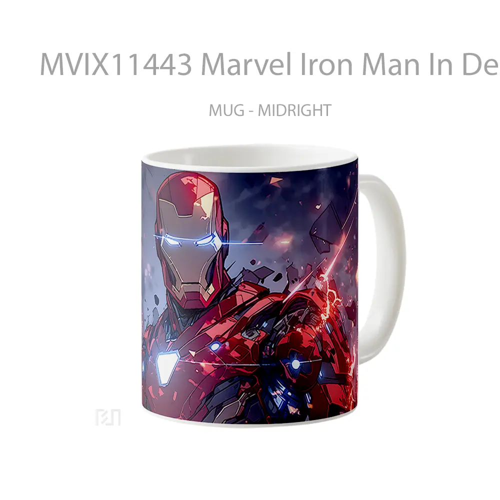 Mug Marvel Iron Man In Destroyed Suit Koleksi Mug Film dan Komik - All-side / Desain