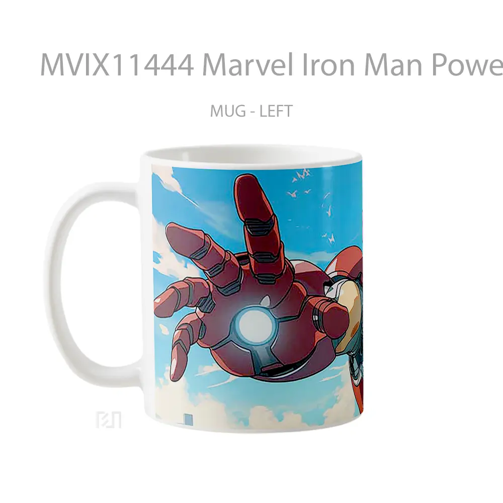 Mug Marvel Iron Man Power Pose Merchandise Karakter Ikonik - All-side / Desain