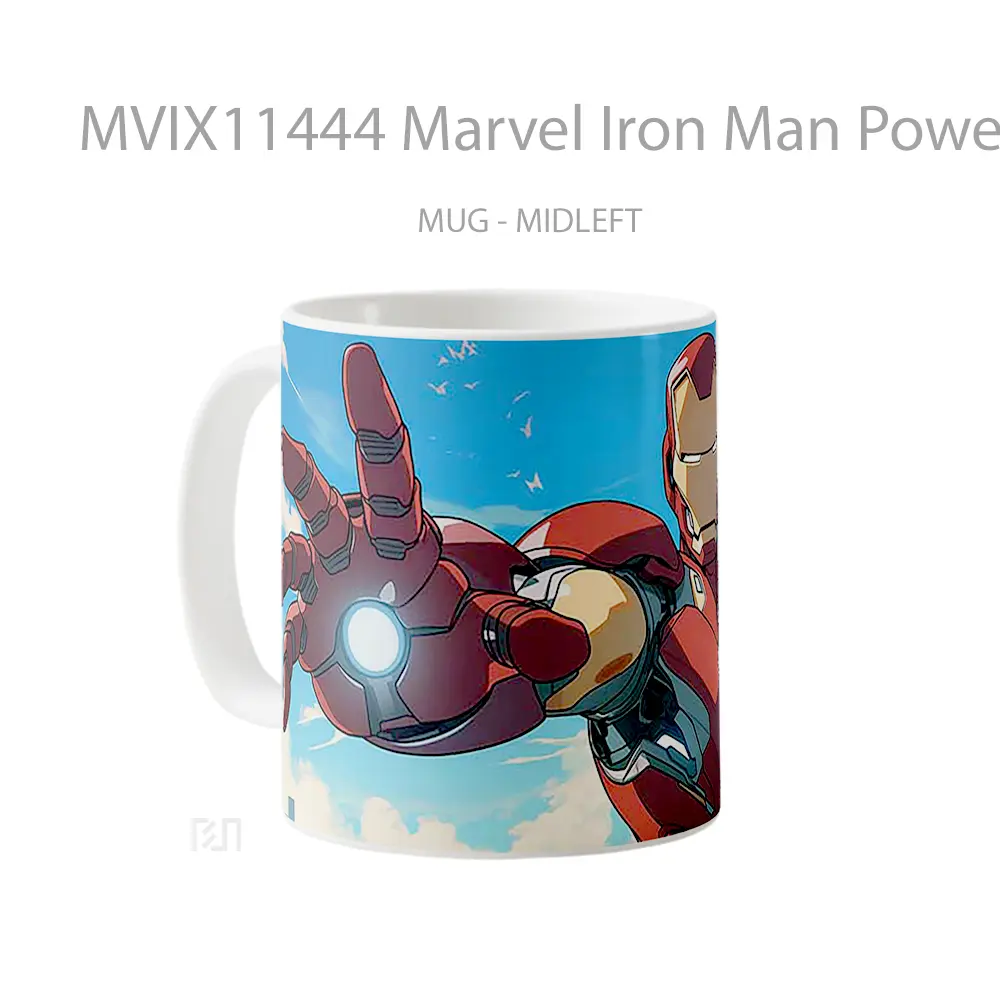 Mug Marvel Iron Man Power Pose Merchandise Karakter Ikonik - All-side / Desain