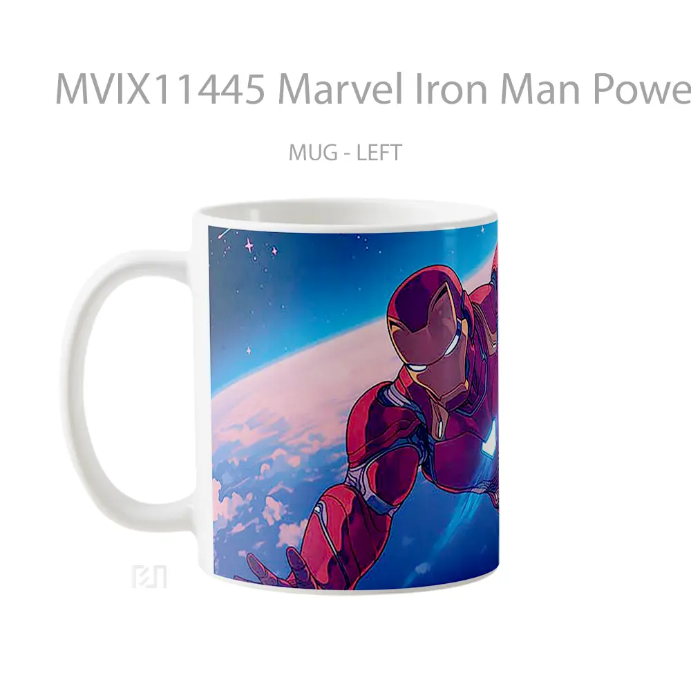 Mug Marvel Iron Man Powered Flight Initiation Hadiah Spesial Fans Superhero - All-side / Desain